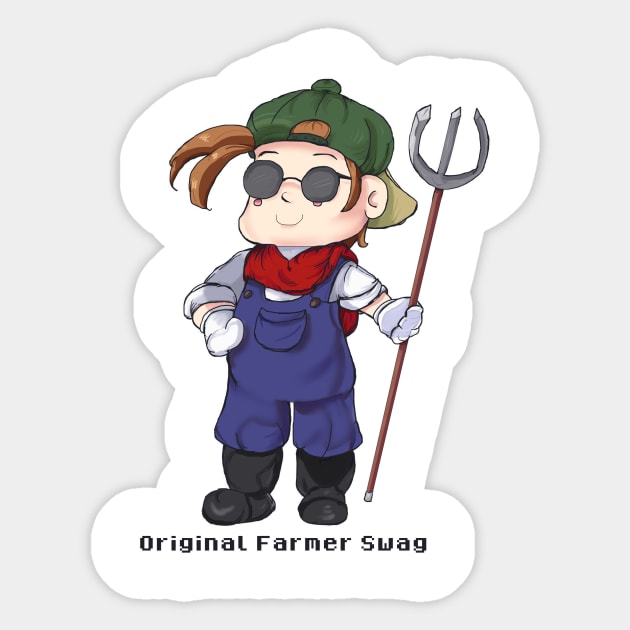 OG Harvest Farmer Moon Sticker by shirohime